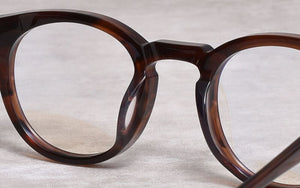 High Quality Korean Brand GENTLE  Milan Eyeglasses Frames Women Men Round Acetate Prescription Reading Glasses Frames With Case