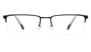 Business Semi Rim Metal Alloy Men Glasses Frame Eyeglasses Brand Designer Optical Eyewear For Man Prescription Spectacles M18046