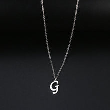 Carica l&#39;immagine nel visualizzatore di Gallery, Women A-Z Alphabet Letter Pendant Necklaces Personalization Stainless Steel Necklace Glamour Jewelry
