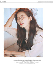 Load image into Gallery viewer, Anti Blue Light Glasses Women Titanium Frame Round Clear Computer Glasses Photochormic Optical Eyeglasses  New BF1820