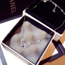 Load image into Gallery viewer, Cute Rose Gold Silver Color Butterfly Pendant Long Chain Necklace Choker for Women Fashion Jewelry 2020 NEw
