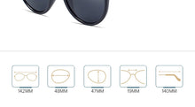 Load image into Gallery viewer, Fashion Round Sunglasses Women Designer Sunglasses Women 2022 High Quality Sunglasses For Women/Men Vintage Oculos De Sol