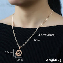 Load image into Gallery viewer, 12 Zodiac Sign Constellations Pendants Necklaces For Women Men 585 Rose Gold Male Jewelry Fashion Birthday Gifts GPM16