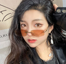 Load image into Gallery viewer, Rimless Sunglasses Women Small Frame Square Sun Glasses Women Luxury Brand Designer Sunglasses for Women Gafas De Sol
