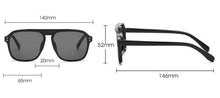 Load image into Gallery viewer, Oversized Square Sunglasses Women Retro Nail Decoration Blue Yellow Clear Lens Men Fashion Outdoor Driving Sun Glasses