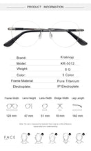 Load image into Gallery viewer, Krasivyy Vintage Round Rimless Glasses Frame Women B Titanium Myopia Optical Prescription Eyeglasses Men New Screwless Eyewear