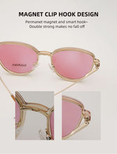 Load image into Gallery viewer, vogue cat eye Sunglasses Women Polarized Magnet Clip On Sun Glasses For Women Female Prescription Oculos