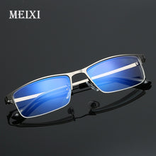 Load image into Gallery viewer, Half Frame Blue film Anti-blue light Nearsighted Glasses Resin Nearsight Woman Men Shortsighted Myopia Eyewear -1. 1.5 2 2.5 3 4