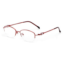 Load image into Gallery viewer, Half Frame Frame women Ultra Light Alloy Glasses Frame Myopia And Hyperopia Optical Prescription Glasses Frame 8020Z