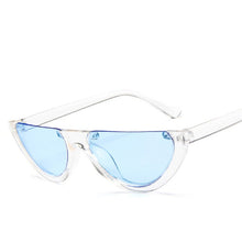 Load image into Gallery viewer, Half Frame Women Sunglasses Cat Eye Trend Designer Brand Retro Black Frame Glasses Semi-rimless Oculos De Sol