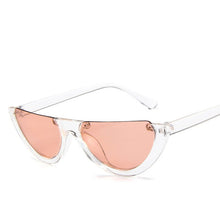 Load image into Gallery viewer, Half Frame Women Sunglasses Cat Eye Trend Designer Brand Retro Black Frame Glasses Semi-rimless Oculos De Sol