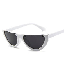 Load image into Gallery viewer, Half Frame Women Sunglasses Cat Eye Trend Designer Brand Retro Black Frame Glasses Semi-rimless Oculos De Sol