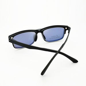 Half Frame Glasses Matte Black Men's and Women's Ultra Light Ultem  Magnets Set Eyeglasses Mirror  Driving Polarized Sunglasses