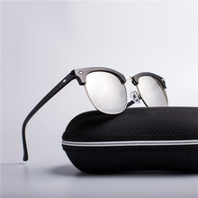 Load image into Gallery viewer, Half Metal  Sunglasses Men/Women Brand Designer Retro Rivet High Quality Lens Classic Sun Glasses Female Oculos UV400