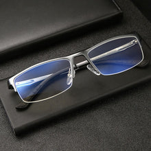 Load image into Gallery viewer, Half Rim Aluminum-Magnesium Alloy Frame Glassses For Man and Woman UpBusiness Style Optical Spectacles
