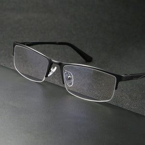 Half Rim Aluminum-Magnesium Alloy Frame Glassses For Man and Woman UpBusiness Style Optical Spectacles