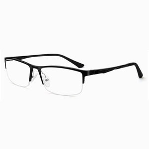 Half Rim Aluminum-Magnesium Alloy Frame Glassses For Man and Woman UpBusiness Style Optical Spectacles