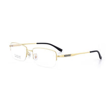 Load image into Gallery viewer, Half Rim Pure Titanium Frame Glasses For Man and Woman Ultra Light  Business Style Optical Eyewears