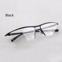 Load image into Gallery viewer, Half rim Glasses Titanium Eyeglasses Frame Men Optical Frame Reading Clear lens Computer Myopia Frame suit Prescription Eyewear