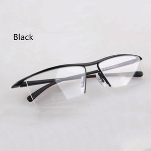 Half rim Glasses Titanium Eyeglasses Frame Men Optical Frame Reading Clear lens Computer Myopia Frame suit Prescription Eyewear