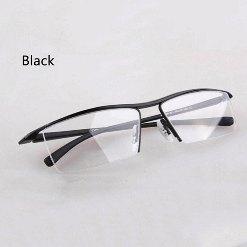 Half rim Glasses Titanium Eyeglasses Frame Men Optical Frame Reading Clear lens Computer Myopia Frame suit Prescription Eyewear