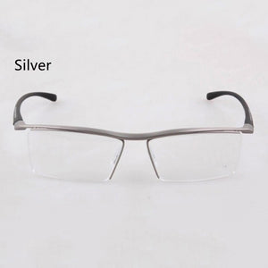 Half rim Glasses Titanium Eyeglasses Frame Men Optical Frame Reading Clear lens Computer Myopia Frame suit Prescription Eyewear