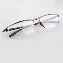 Load image into Gallery viewer, Half rim Glasses Titanium Eyeglasses Frame Men Optical Frame Reading Clear lens Computer Myopia Frame suit Prescription Eyewear