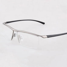 Load image into Gallery viewer, Half rim Glasses Titanium Eyeglasses Frame Men Optical Frame Reading Clear lens Computer Myopia Frame suit Prescription Eyewear