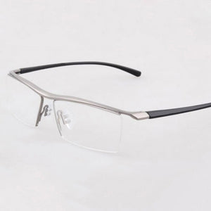 Half rim Glasses Titanium Eyeglasses Frame Men Optical Frame Reading Clear lens Computer Myopia Frame suit Prescription Eyewear