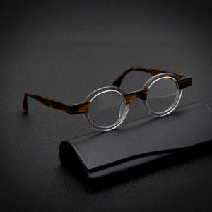 Hand-Made Vintage Round Acetate Glasses Frame for Men Women Prescription Myopia Optical Eyeglasses 2023 Retro Circle Eyewear