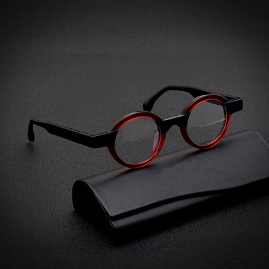 Hand-Made Vintage Round Acetate Glasses Frame for Men Women Prescription Myopia Optical Eyeglasses 2023 Retro Circle Eyewear
