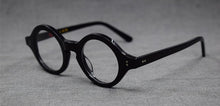 Load image into Gallery viewer, Hand Made Vintage small 38mm Round Eyeglass Frames Acetate unisex Optic Myopia Rx able Glasses