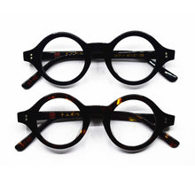 Load image into Gallery viewer, Hand Made Vintage small 38mm Round Eyeglass Frames Acetate unisex Optic Myopia Rx able Glasses