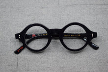 Load image into Gallery viewer, Hand Made Vintage small 38mm Round Eyeglass Frames Acetate unisex Optic Myopia Rx able Glasses