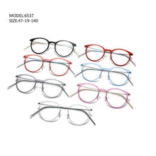 Load image into Gallery viewer, Hand-made Glasses Frame Denmark Brand Ultralight Men Women Myopia Prescription Round Eyeglasses Screwless Blue Light Gafas 6537