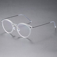 Load image into Gallery viewer, Hand-made Glasses Frame Denmark Brand Ultralight Men Women Myopia Prescription Round Eyeglasses Screwless Blue light Gafas