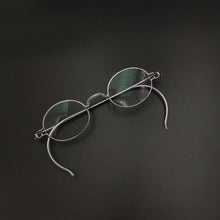 Load image into Gallery viewer, Hand made oval myopia prescription optical glasses anti blue light retro glasses with lens width of 40mm and height of 32mm