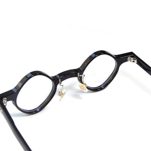 Handmade Acetate Small Polygonal Glasses Frame For Men  Eyewearing For Woman Full Black Decoration Spectacles Transparent