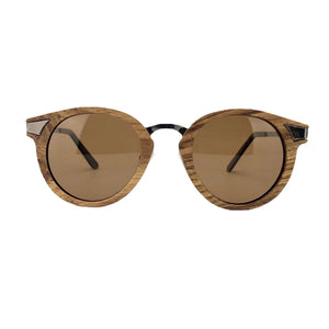 Handmade African Rosewood Sunglasses Cat Eye Wood Frame Women Men Polarized Sun Glasses