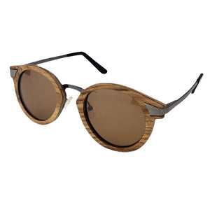Handmade African Rosewood Sunglasses Cat Eye Wood Frame Women Men Polarized Sun Glasses