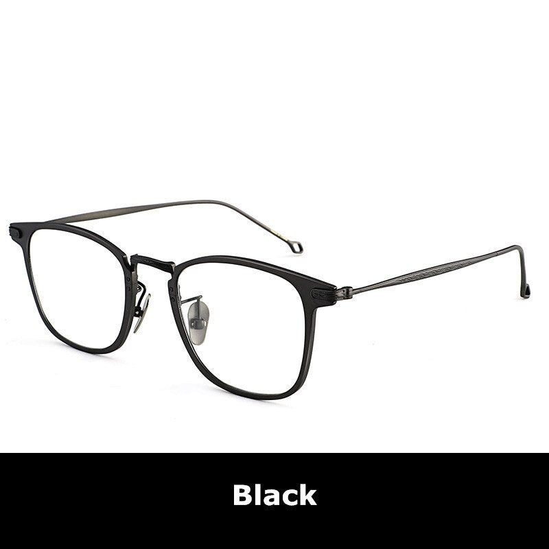 Handmade Rectangle Eyeglasses Titanium Glasses Frame Men Women Spectacles Optical Prescription Eyewear Oculos De Grau