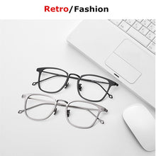 Load image into Gallery viewer, Handmade Rectangle Eyeglasses Titanium Glasses Frame Men Women Spectacles Optical Prescription Eyewear Oculos De Grau