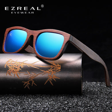 Handmade Sunglasses Polarized Men Women EZREAL Brand Design Sunglasses Wooden Classic Sunglasses UV400