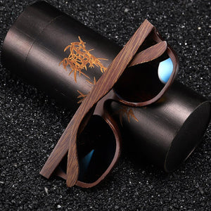 Handmade Sunglasses Polarized Men Women EZREAL Brand Design Sunglasses Wooden Classic Sunglasses UV400