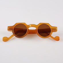 Carica l&#39;immagine nel visualizzatore di Gallery, Handmade Wide Round Coffee Horn Optical Reading Glasses Spectacle Eyeglasses Eyewear Frame Sunglasses