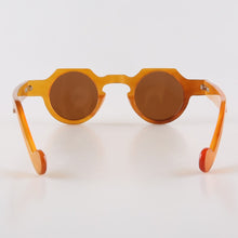 Carica l&#39;immagine nel visualizzatore di Gallery, Handmade Wide Round Coffee Horn Optical Reading Glasses Spectacle Eyeglasses Eyewear Frame Sunglasses