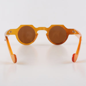 Handmade Wide Round Coffee Horn Optical Reading Glasses Spectacle Eyeglasses Eyewear Frame Sunglasses