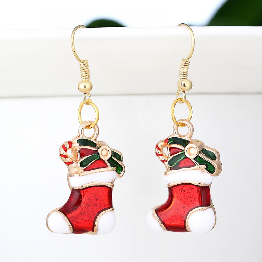 Handmade Xmas Gift Womens Gold Hook Ear Earrings Jewelry DIY Shoes Style