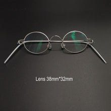 Load image into Gallery viewer, Handmade custom vintage oval diameter 38*32mm small round frame prescription glasses for men and women retro optical reading