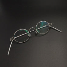 Load image into Gallery viewer, Handmade custom vintage oval diameter 38*32mm small round frame prescription glasses for men and women retro optical reading